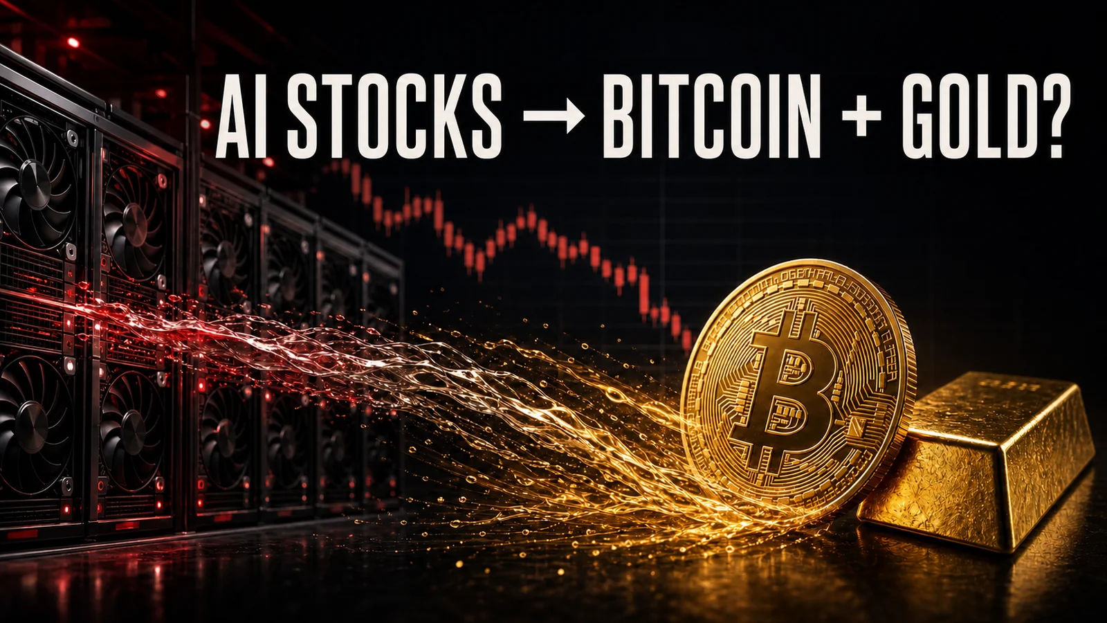 Is money rotating out of AI stocks and into Bitcoin and gold? Nvidia decides Wednesday
