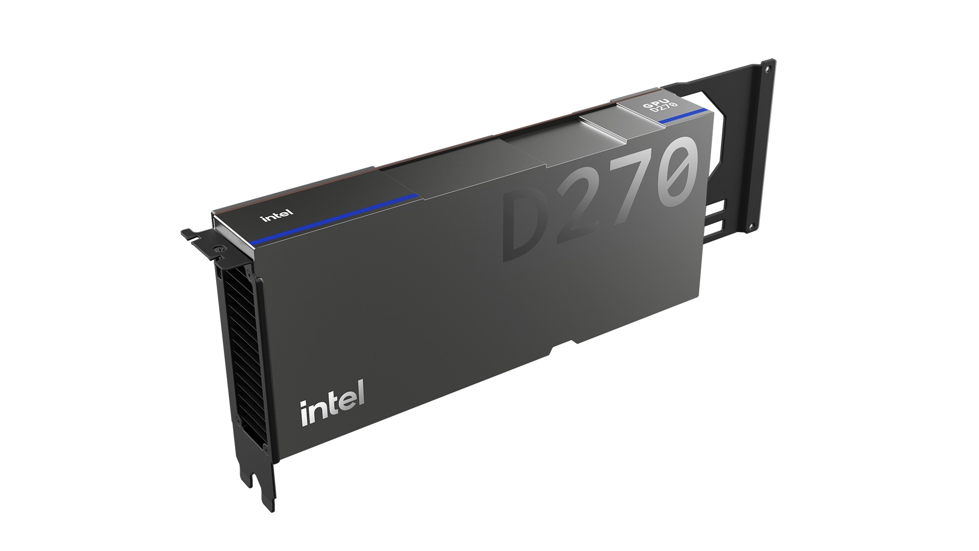 Intel GPU D-Series D270 AI inference card render
