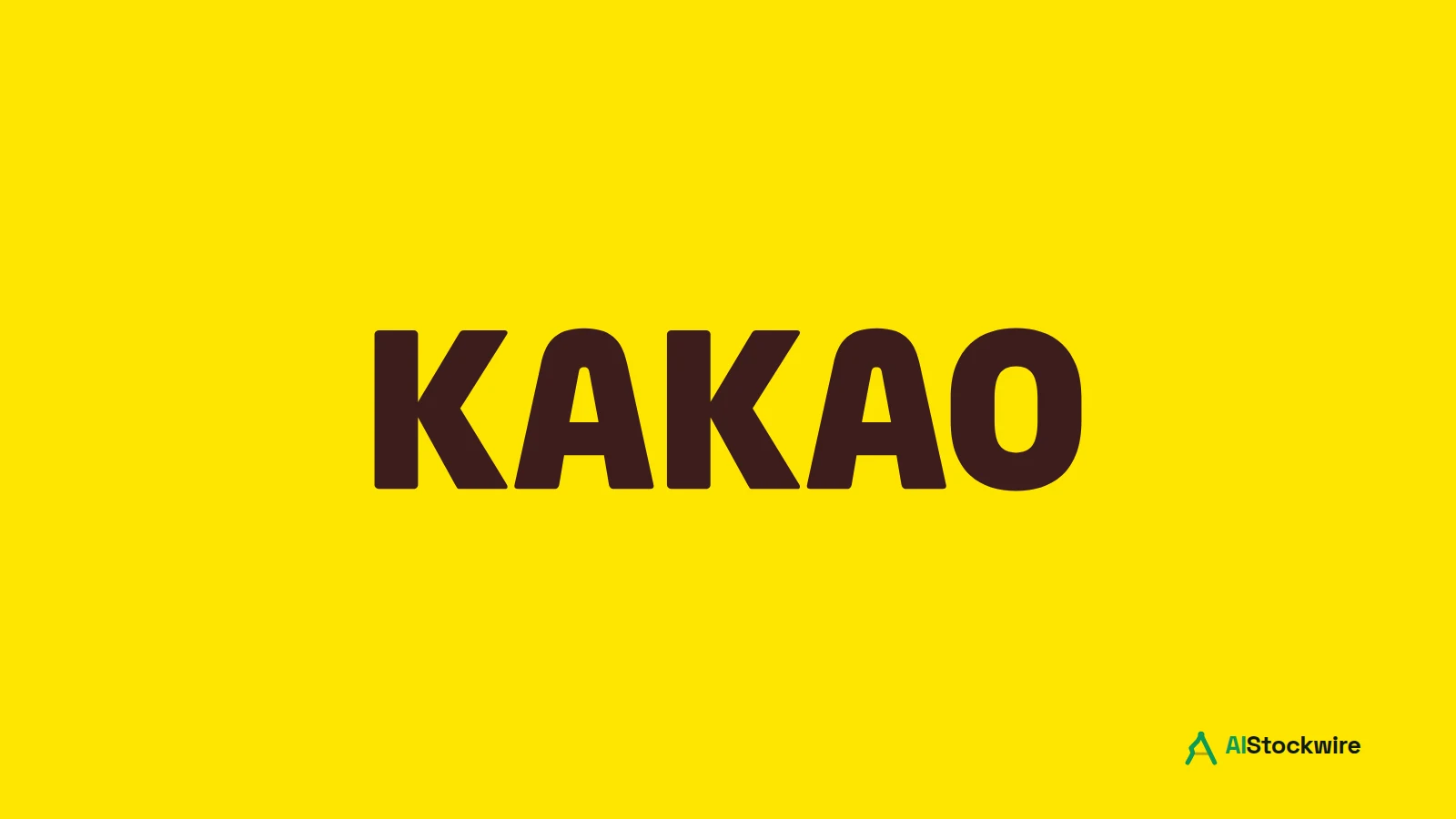 Kakao logo on a yellow background, illustrating Kakao's opposition to Kakao Mobility's US ADR listing.