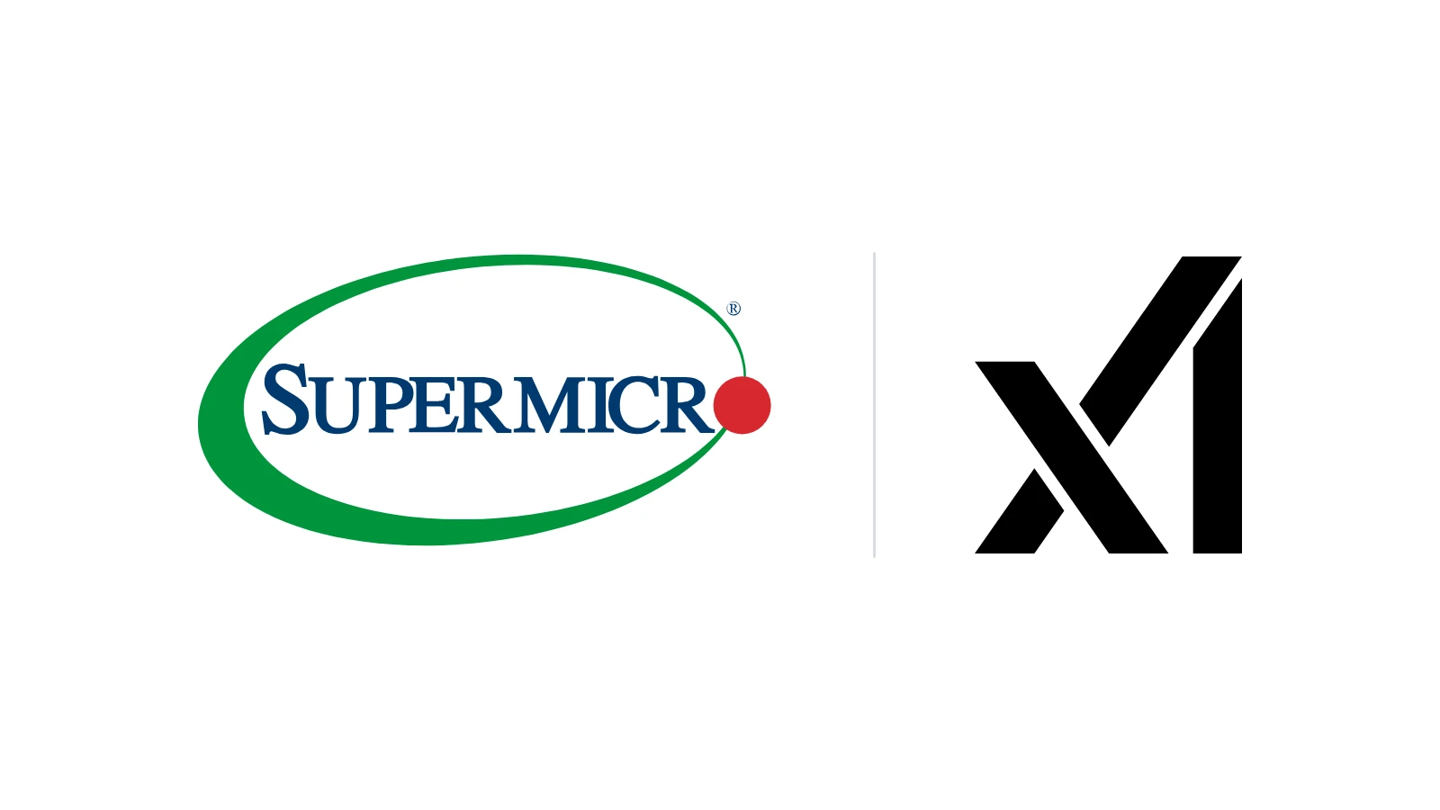 Supermicro and xAI logos